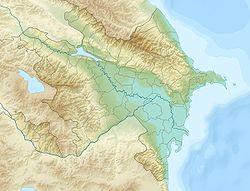Розташування заповідника на мапі Азербайджану