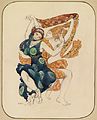 Леон Бакст, театральні костюми до балету, літографія 1911 р.