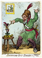George Cruikshank: Snuffing out Boney!, 1 May 1814
