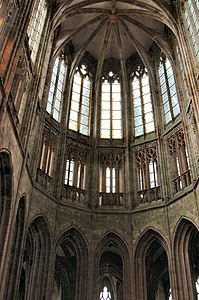 Coro da Abadia de Mont Saint Michel (por volta de 1448)