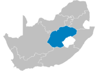 Location of the Free State