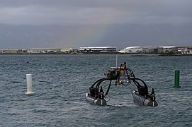 A embarcação autônoma de superfície não tripulada da Florida Atlantic University.