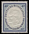 German stamp, 1955