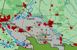 Kaart van Liemers