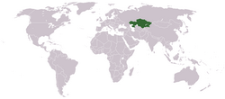 Mapa ya Repubilika ya Kazakhstan