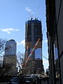 One World Trade Center, 19 de marzu de 2011, cuando la construcción algamó los 60 pisos.