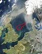 Satellitenaufnahme der Doggerbank in der Nordsee