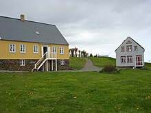 Mynd af Glaumbæjarsafni sem er hluti af Byggðasafn Skagfirðinga.