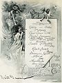 An 1890s table d'hôte menu