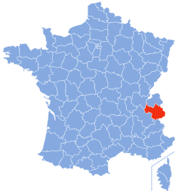 Местоположва на Савоја во Франција