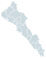 Sinaloa blank map