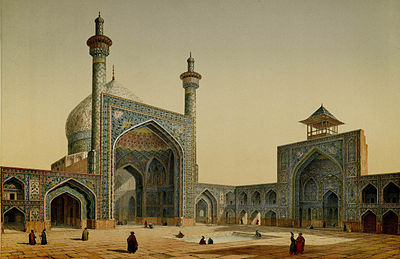 نقاشی از مسجد شاه اصفهان