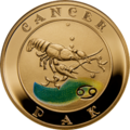 Армянская золотая монета «Рак».