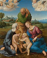 Canigiani Holy Family label QS:Lpl,"Madonna Canigiani" 1507-1508