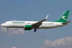 Boeing 737-800 der Turkmenistan Airlines