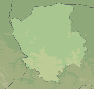 Витік річки Турії. Карта розташування: Волинська область
