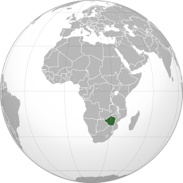 Karte von Simbabwe