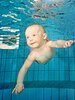A swimming baby