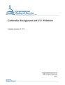 R44037 - Cambodia - Background and U.S. Relations