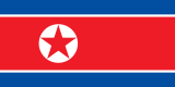 Bandiera de Republica Populera Democratica de Corea