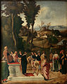 „Mozės išbandymas ugnimi“ (apie 1502, Uficių galerija, Florencija)