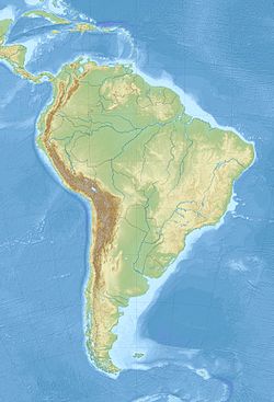 ブエノスアイレスの位置（南アメリカ内）