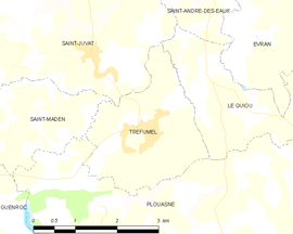Mapa obce Tréfumel