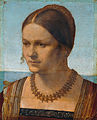 Albrecht Dürer (1471- 1528), Retratat de dona jove.