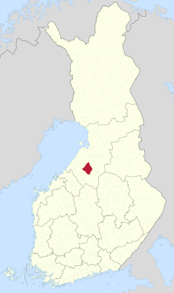 Location of Haapavesi in Finland