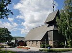 Surte kyrka, ritad av arkitekten Sigfrid Ericson.