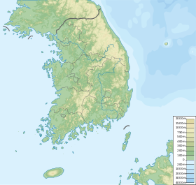 Gochang, Hwasun i Ganghwa na zemljovidu Južne Koreje
