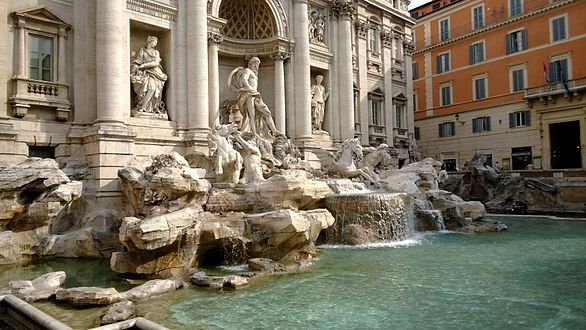 Trevi Fountain in Rome, Italy (2014)