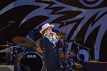 Bob Dylan en concierto, en el Finsbury Park de Londres, el 18 de junio de 2011.