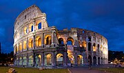 Colosseu, Roma (70–80 dC), lloc romà per a l'entreteniment de masses