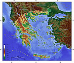 Topographie Griechenlands