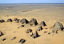 Las pirámides de Meroe.