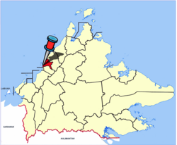 Lokasi Kota Kinabalu di Sabah