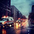 AMR responding during Hurricane Sandy in New York City