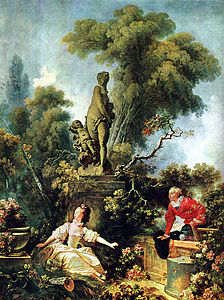 Jean-Honoré Fragonard Kejutan (bagian dari serial Perjalanan Cinta) (Surprise), 1771