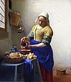 『牛乳を注ぐ女』1658年 - 1660年頃。 アムステルダム国立美術館。