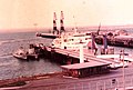 רציף מעבורות הנוסעים בשרבור ממנו יצאו ספינות שרבורג לדרכן. בצילום ממאי 1969 נראות ספינה מספר 8 אח"י געש (סער 3) וספינה מספר 9 אח"י סופה (סער 3).