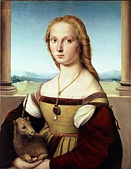 Nuori nainen ja yksisarvinen, 1505–1506.