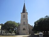 The historic St. Louis Catholic Church is located in downtown Castroville; pastor James Conway (2011).