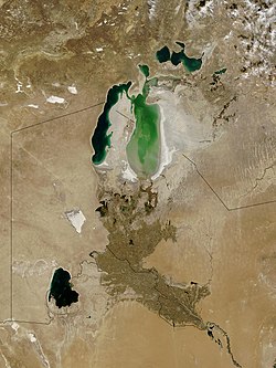 Satelitska snimka Aralskog mora