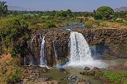 Akvofaloj de Blua Nilo en Etiopio