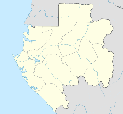 Mapa de localización de Gabón