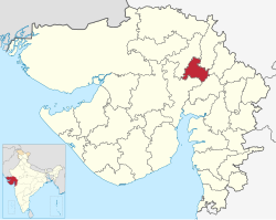 Vị trí của Huyện Gandhinagar