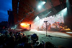 Portishead Roskilde Festival -festivaaleilla vuonna 2011.