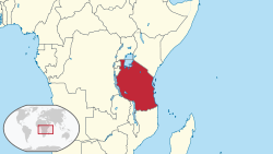 တန်ဇန်းနီးယားနိုင်ငံ ၏ တည်နေရာ