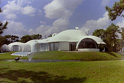 Exterior of the Xanadu House in Kissimmee, Florida in 1990.